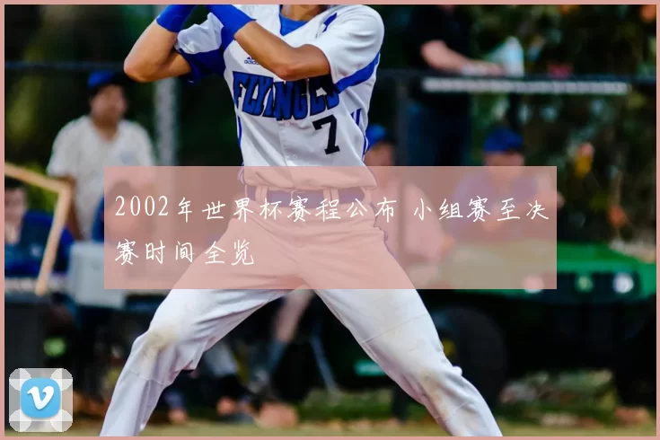 2002年世界杯赛程公布 小组赛至决赛时间全览